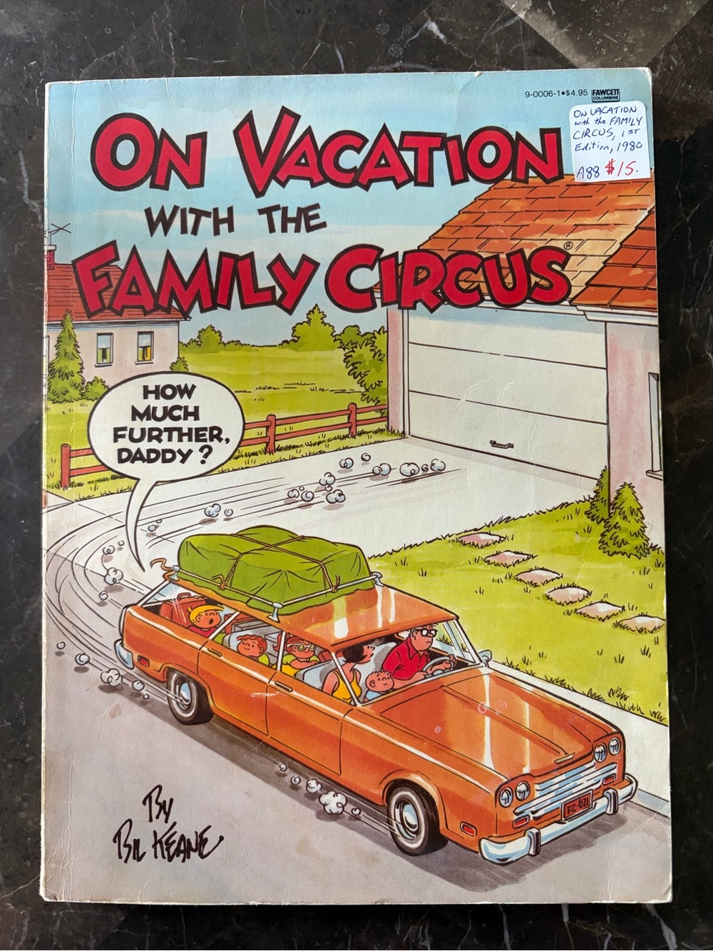 Orange Family Circus Comic Book Cover Art Print - Home Accents